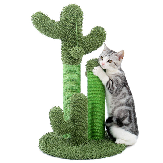 Cat Scratching Post Cactus Cat Scratcher Featuring with 3 Scratching Poles