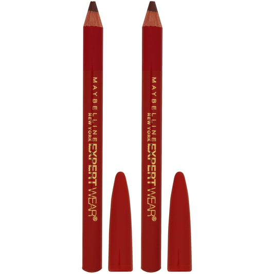 Maybelline Expert Eyes Twin Brow & Eye Pencil, Dark Brown [102], 0.06 oz (Pack of 6)