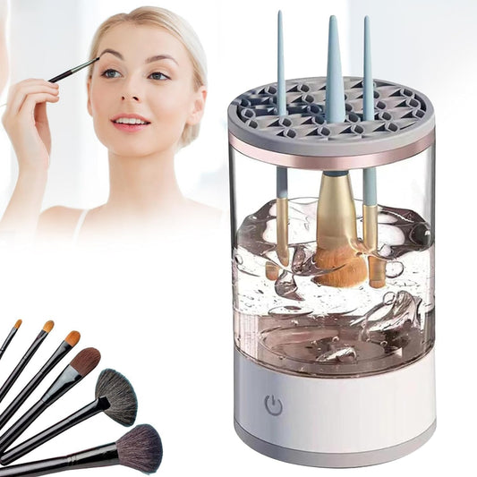 Makeup Brush Cleaner Makeup Brushes Machine with Brush Clean Mat USB Charge Cosmetic Brush Cleaner for All Size Beauty Makeup Brushes Girl Women Gift
