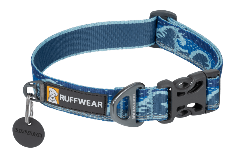 Ruffwear Crag Dog Collar in Midnight Wave