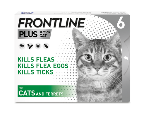 Frontline Plus for Cats x6