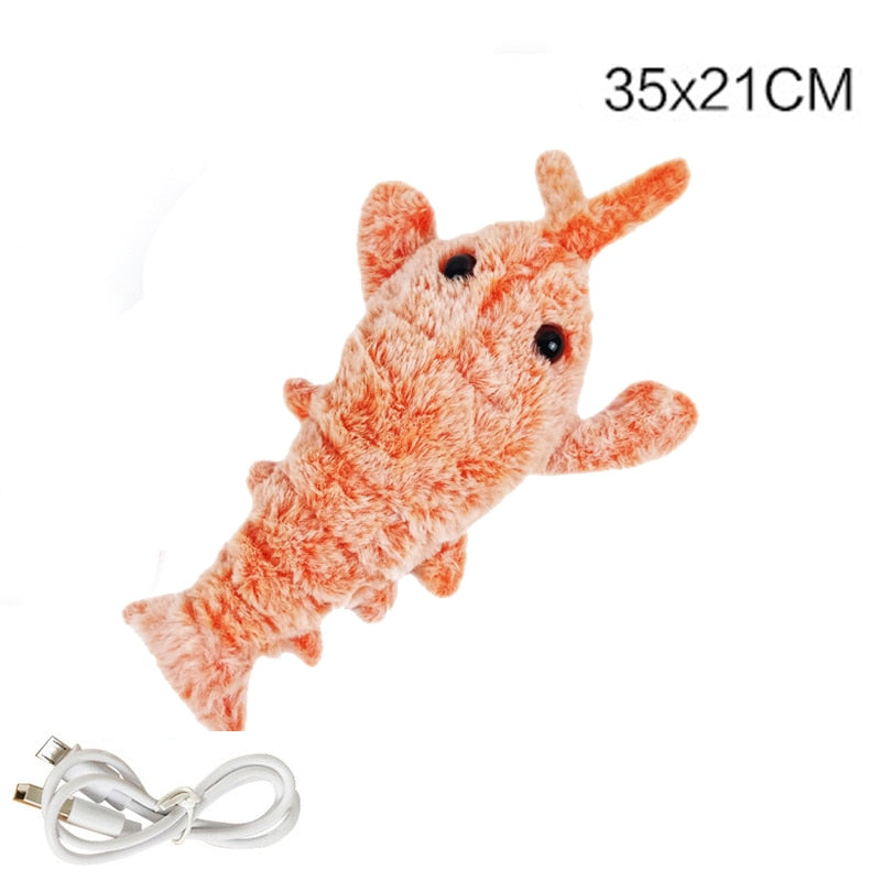 Electric Jumping Cat toy Shrimp Moving Simulation Lobster Electronic Plush Toys For Pet dog cat Children Stuffed Animal toy - YourStore YourStore janette_blakely 0 Electric Jumping Cat toy Shrimp Moving Simulation Lobster Electronic Plush Toys For Pet dog cat Children Stuffed Animal toy