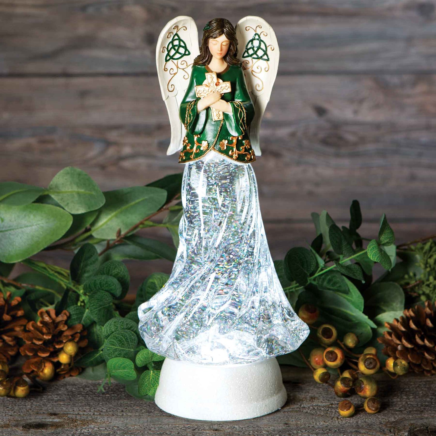 LED Celtic Irish Angel Statue