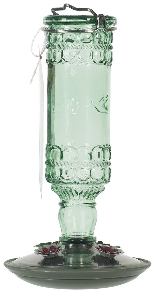 Perky Pet 8108-2 Antique Bottle Glass Hummingbird Feeder, 10 Ounce