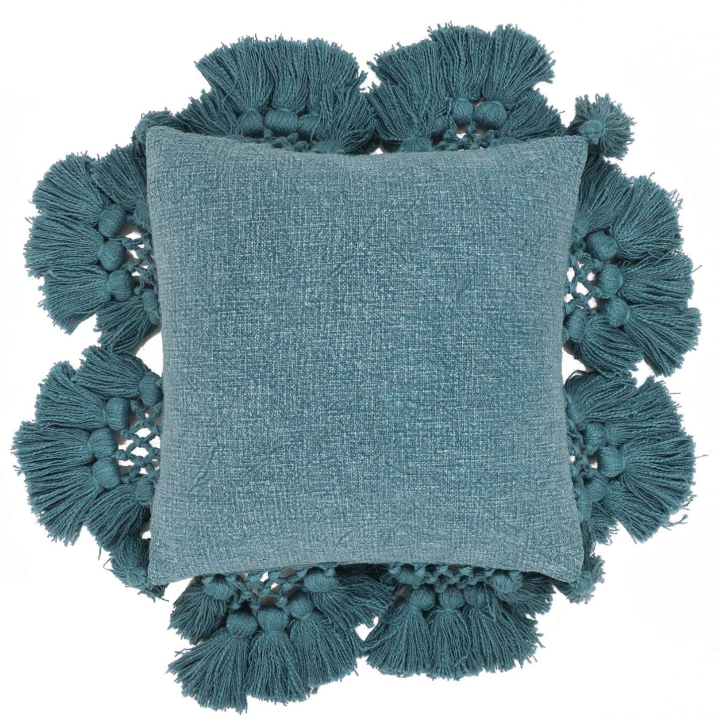 Candelabra Home Stone Washed Cotton Tasseled Pillow Pillow & Decor TOV-C18589