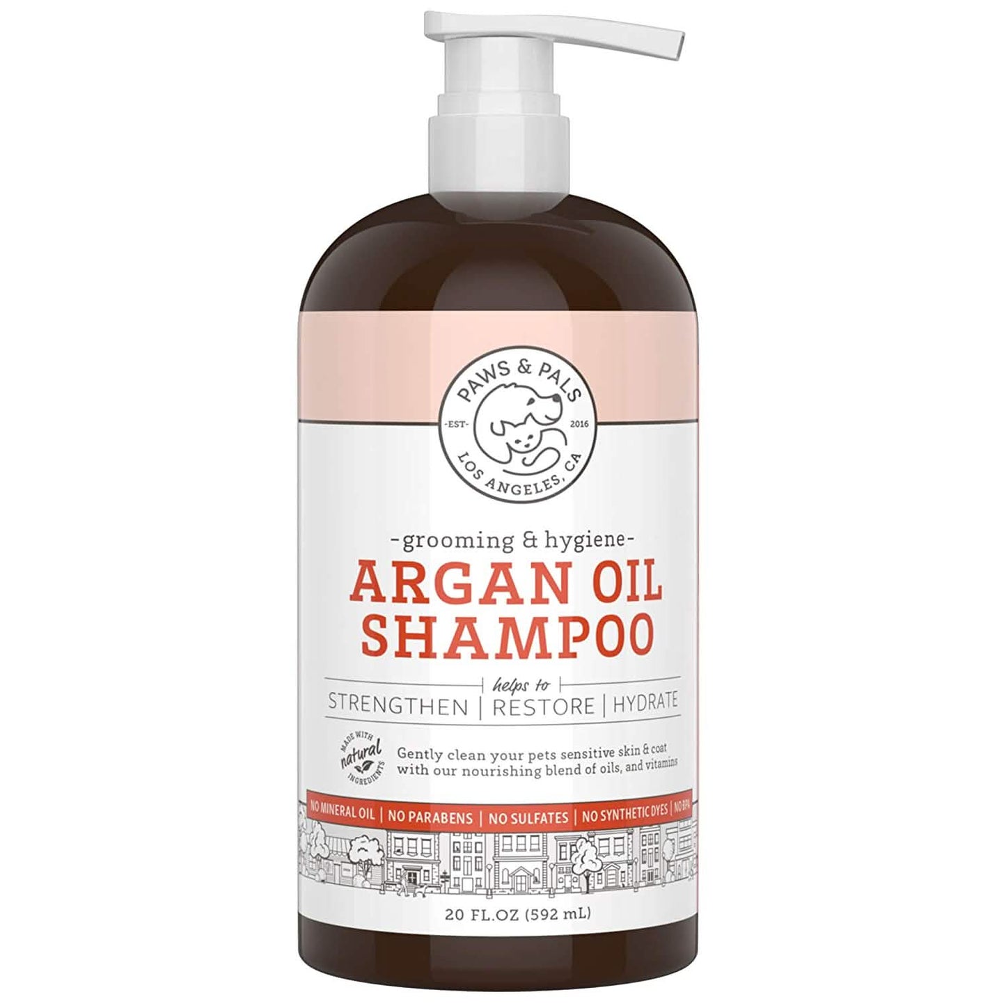Dog Argan Shampoo-Conditioner - 20oz Clinical Vet Formula Wash