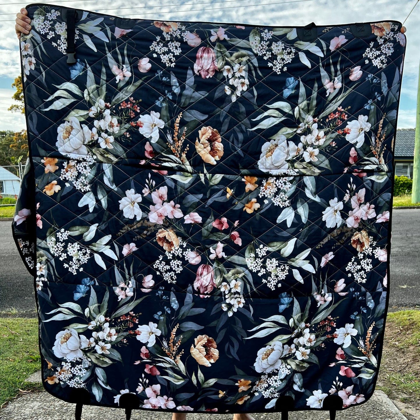 Flowers And Leaves Scenery Dog Car Seat Covers