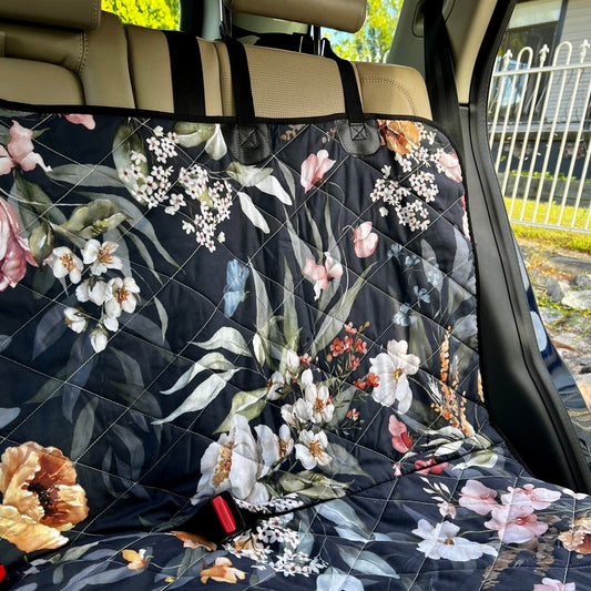 Flowers And Leaves Scenery Dog Car Seat Covers