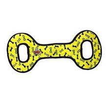 Tuffy No Stuffing - Tug-o-War Dog Toy Yellow Bones