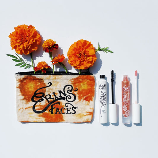 Mascara + Gloss Set X DyeKween Makeup Pouch - Marigold