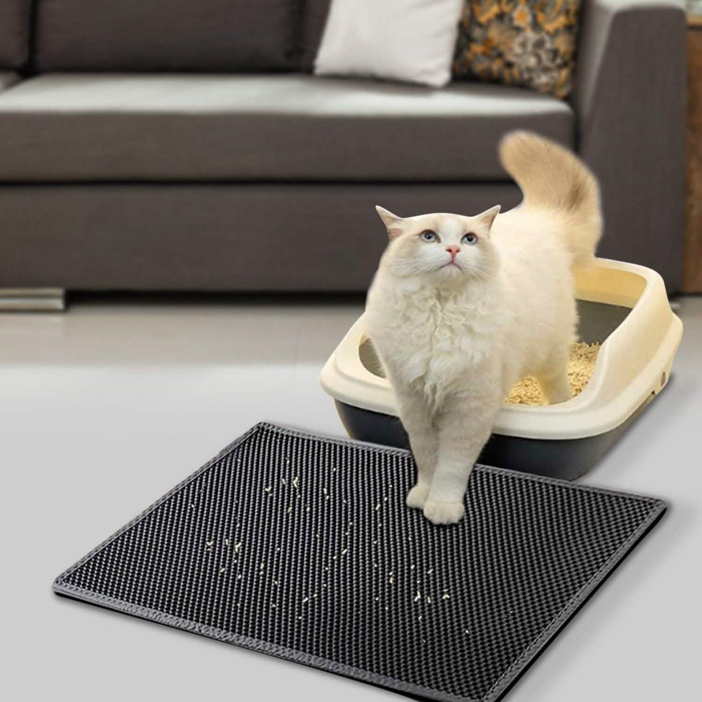 EVA Honeycomb Double Layer Cat Litter Mat