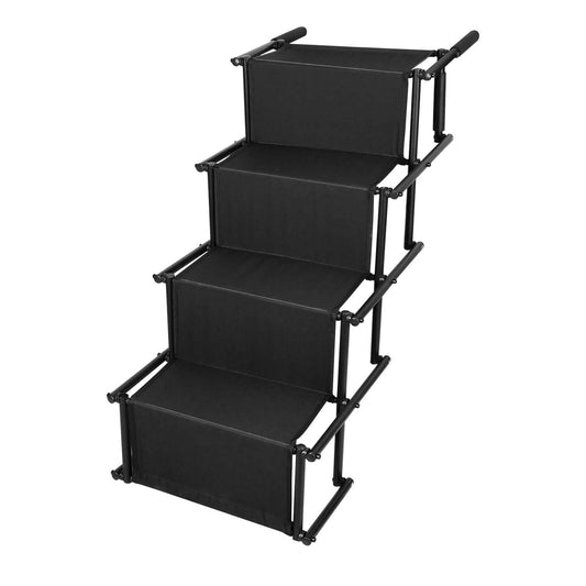 Foldable Dog Ramp 4 Step Collapsible Non Slip Stairs
