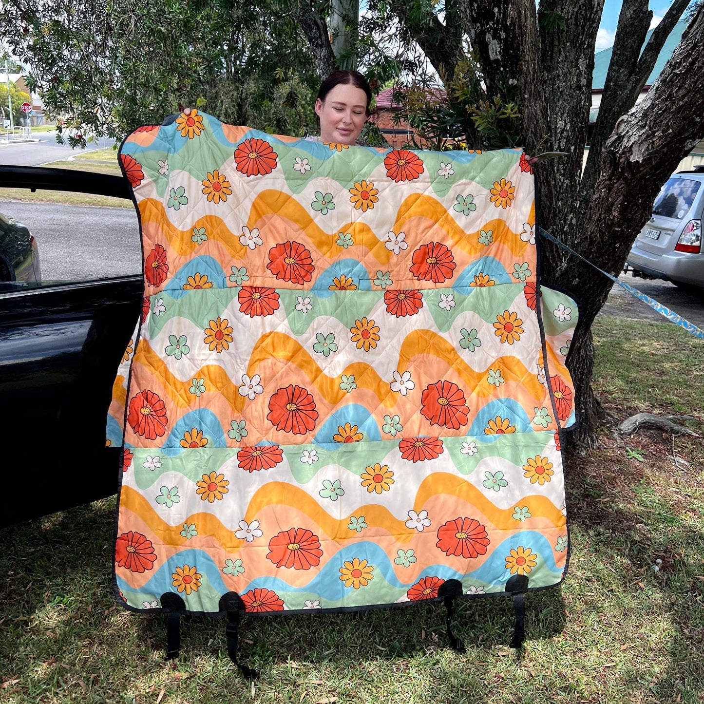 Groovy Daisy Mod Dog Car Seat Covers