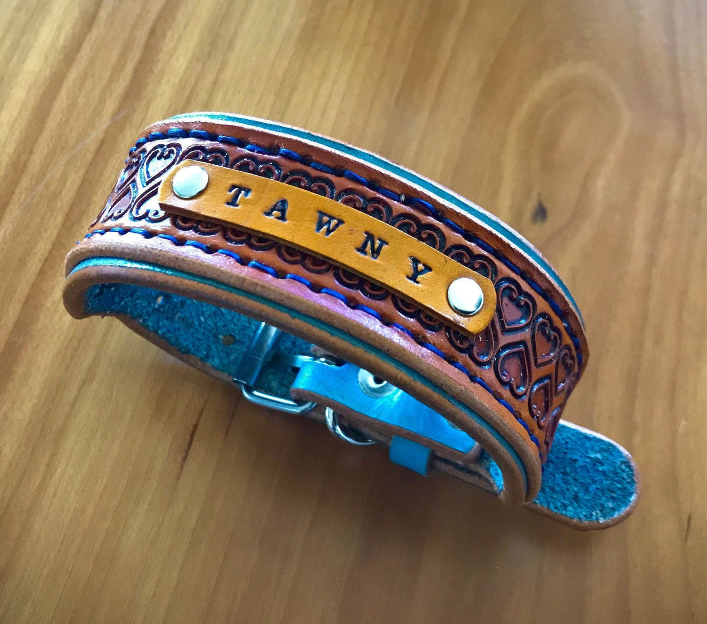 Double Love heart custom layered collar