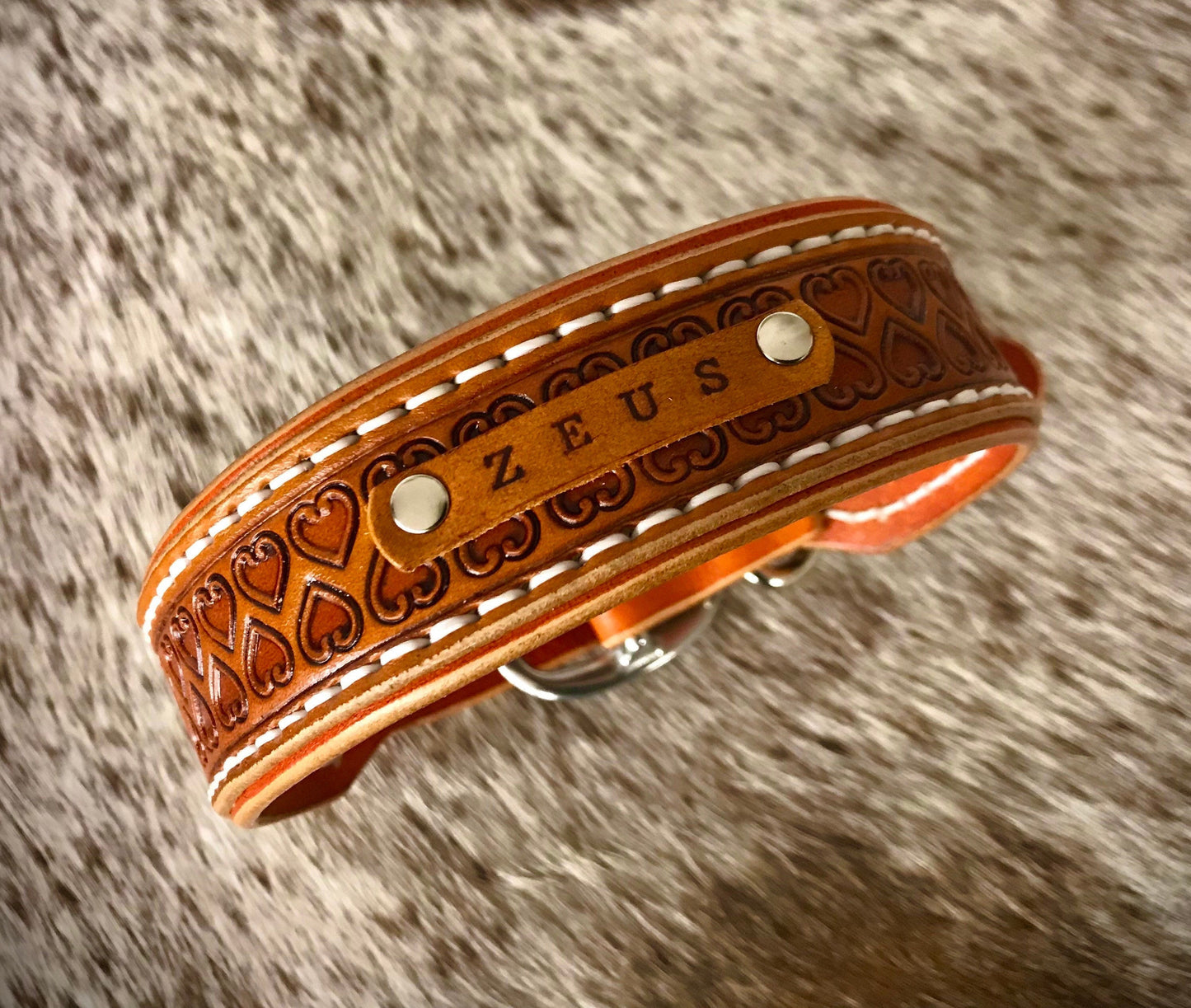 Double Love heart custom layered collar