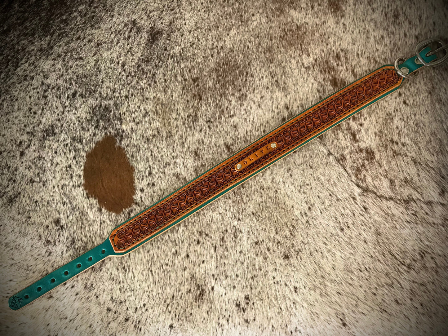 Double Love heart custom layered collar