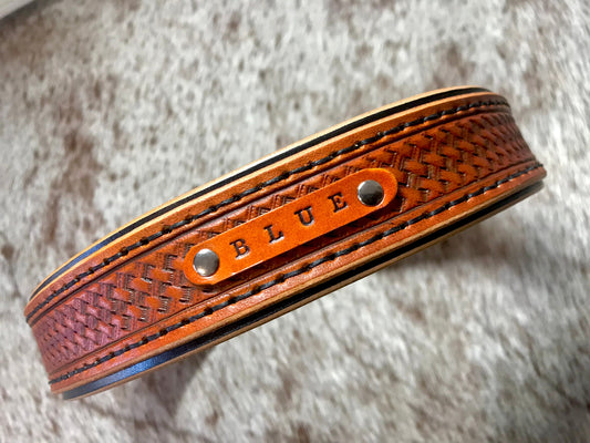 Basket Weave double layered collar