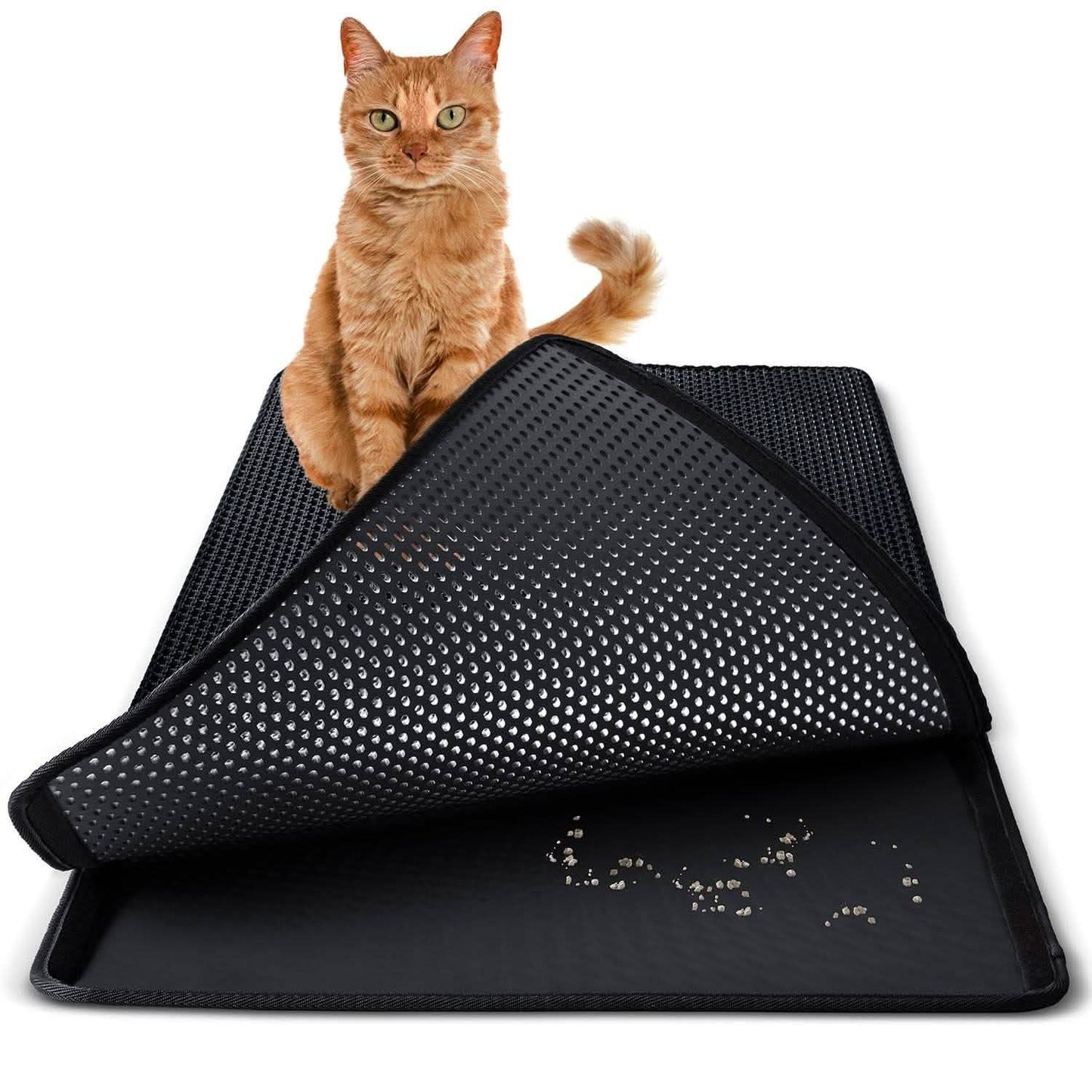 Non Slip Cat and Rabbit Litter Trap Mat for Litter Boxes