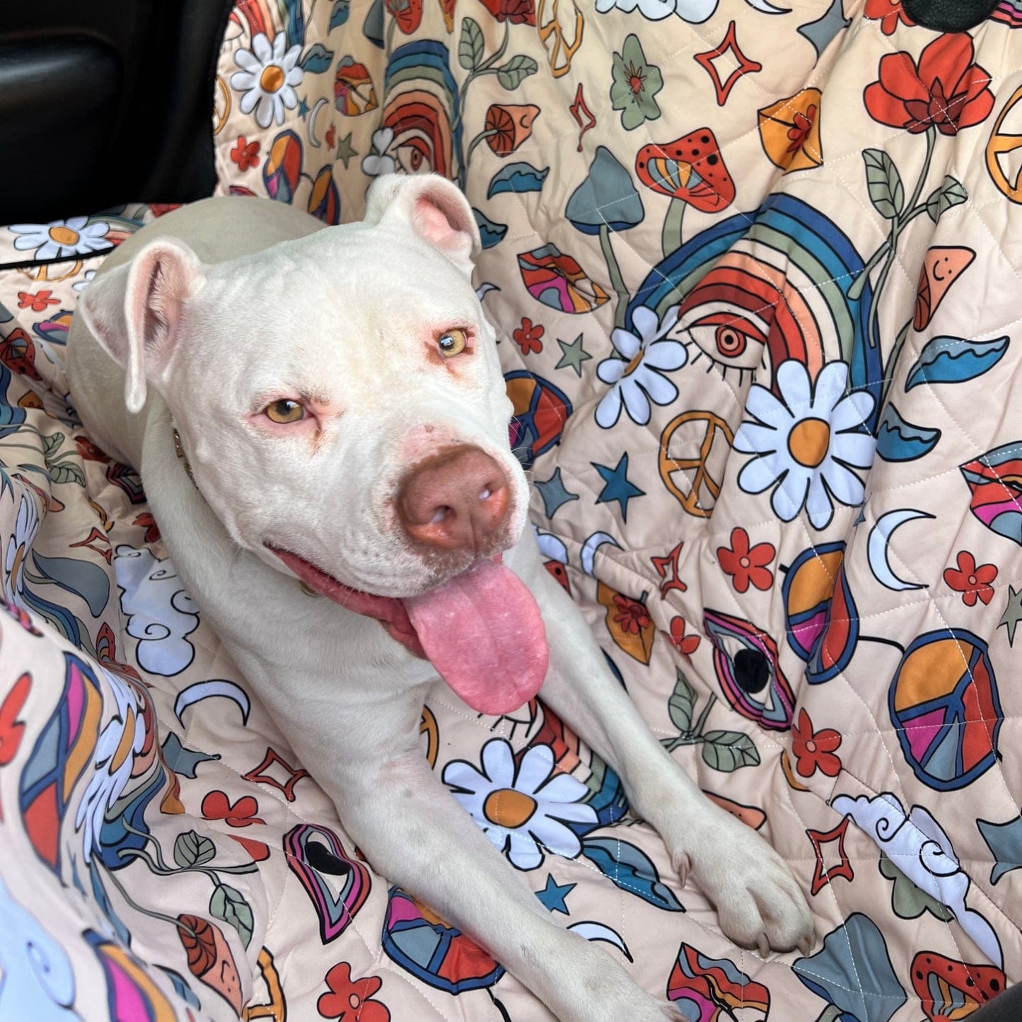 Peace And Love Dog Car Seat Covers