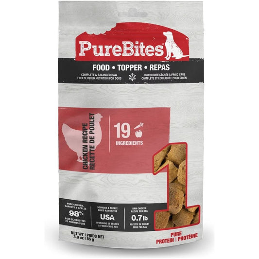 PureBites Dog Food Topper Chicken Recipe 3 oz